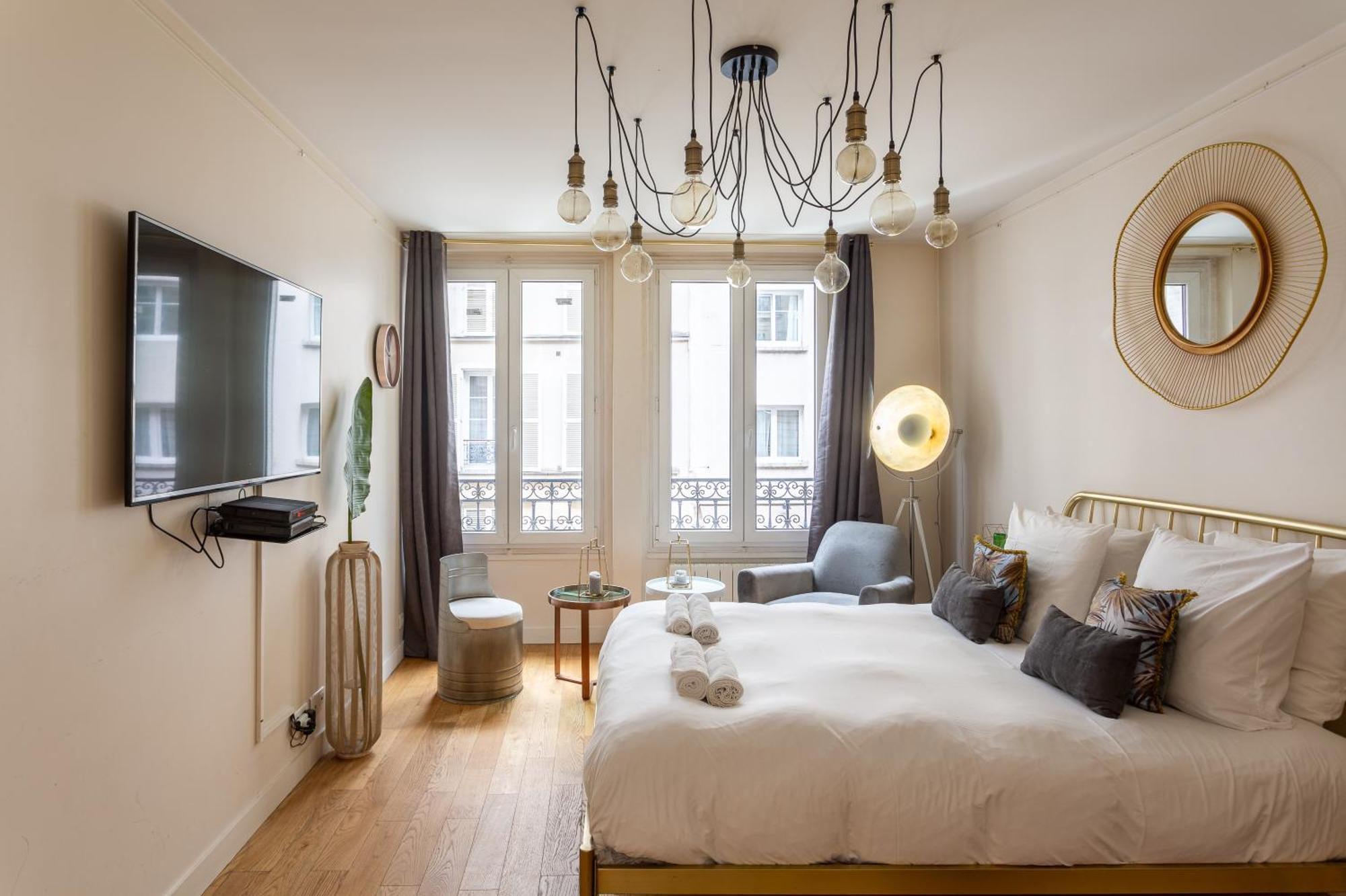 The Charming Rue Cler Lägenhet Paris Rum bild